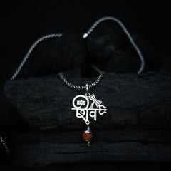 Shiv Pendent with Oxidised Chain