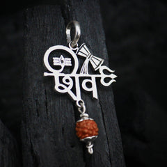 Shiv Silver Pendant