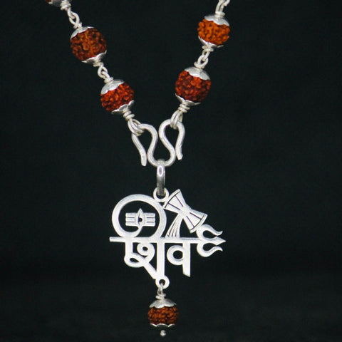 Orignal Rudraksha Mala with Shiv Pendent