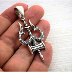 Silver Trishul Pendant